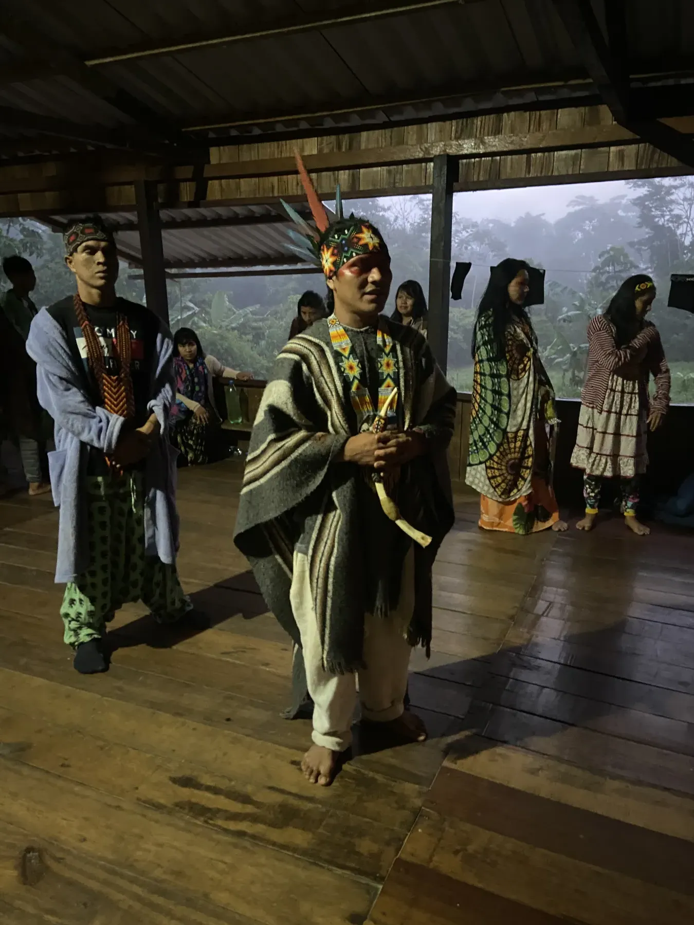 Ritual na aldeia, no Acre